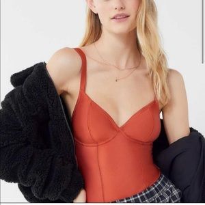 Urban outfitters satin bodysuit